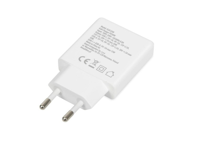 Зарядно за стена Ibox ILUC43W Бял 30 W (1 броя)