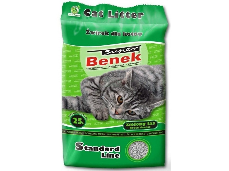 Пясък за котки Super Benek Standard Гора 25 L