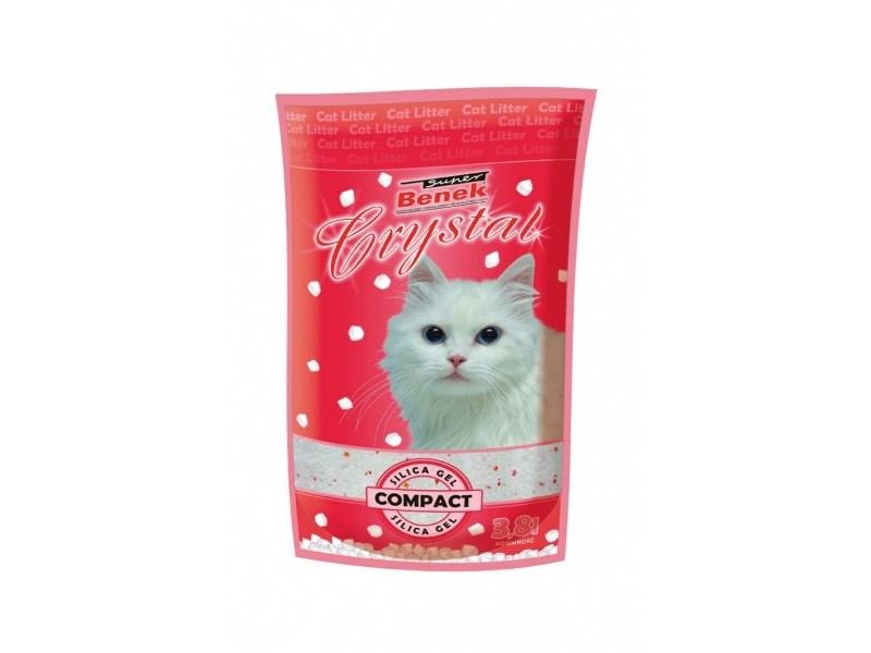 Пясък за котки Super Benek Super Crystal Compact Natural