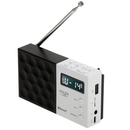 Радио Adler pll fm ad 1908 Черен Бял