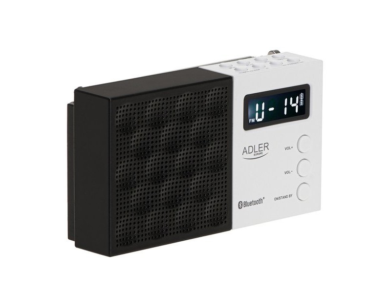 Радио Adler pll fm ad 1908 Черен Бял