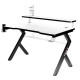 Бюро Gaming Huzaro HZ-Hero 5.0 White Бял Черен Подложка от Въглеродни Влакна 120 x 60 cm