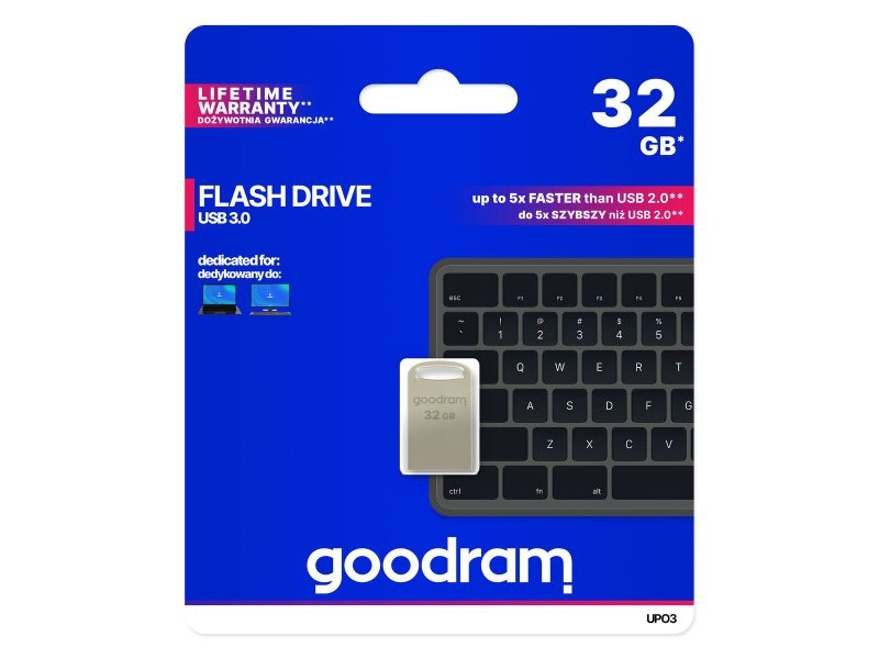 Флашка GoodRam Executive Сив Сребрист 32 GB
