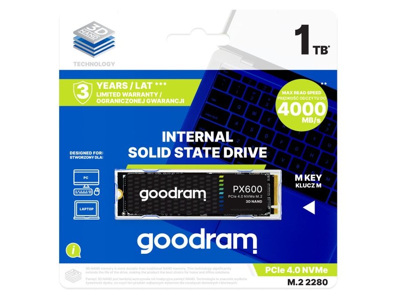 Твърд диск GoodRam PX600 1 TB SSD