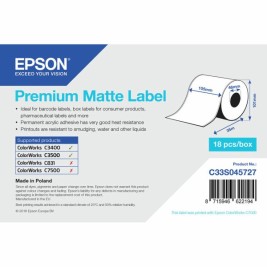 Етикети за принтер Epson C33S045727 Бял 46 mm (1 броя)