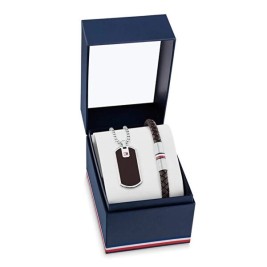 Комплект Огърлица и Гривни Tommy Hilfiger 2770169 Кафяв Черен