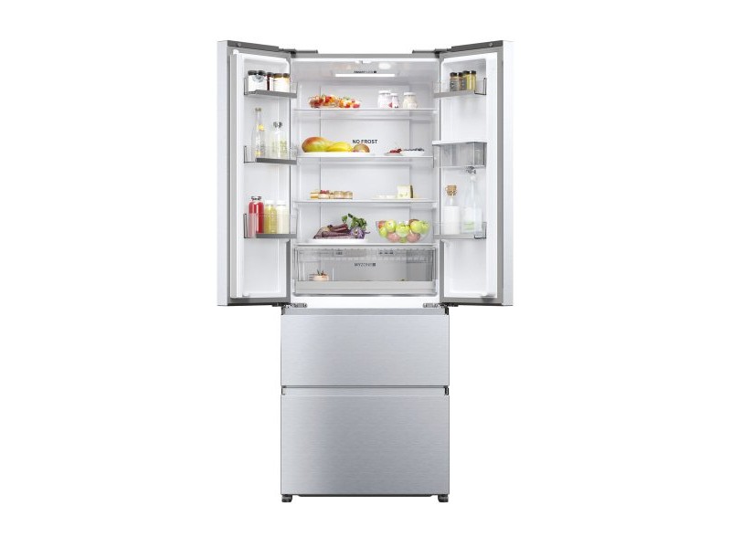 Комбиниран хладилник Haier HFR5719EWMG 190 Сребрист