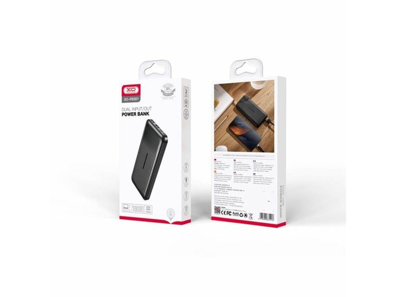 Powerbank XO Черен 10000 mAh