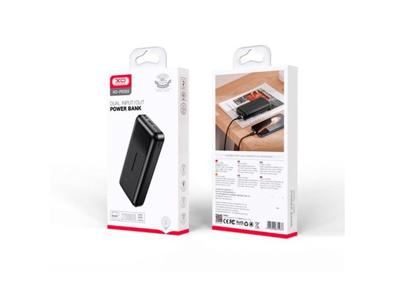 Powerbank XO Черен 20000 mAh