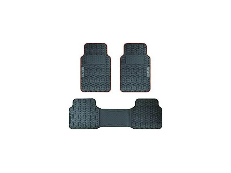 Комплект Постелки за Кола Sparco SPCF500RD Черен/Червен Черен Червен (3 pcs) Комплект Постелки за Кола Sparco SPCF500RD Черен/Червен Черен Червен (3 pcs)