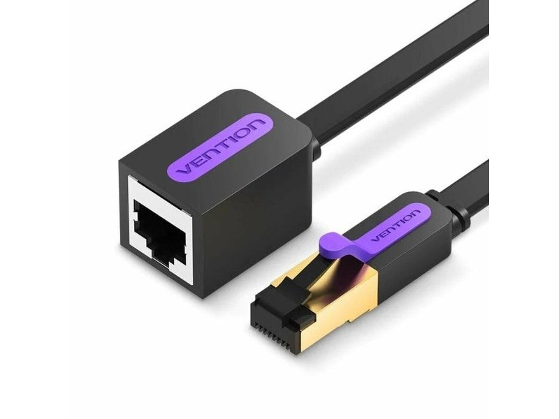 FTP категория 7 твърд мрежови кабел Vention ICBBI Черен 3 m