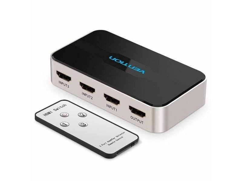 HDMI суич Vention AFFH0 Сив