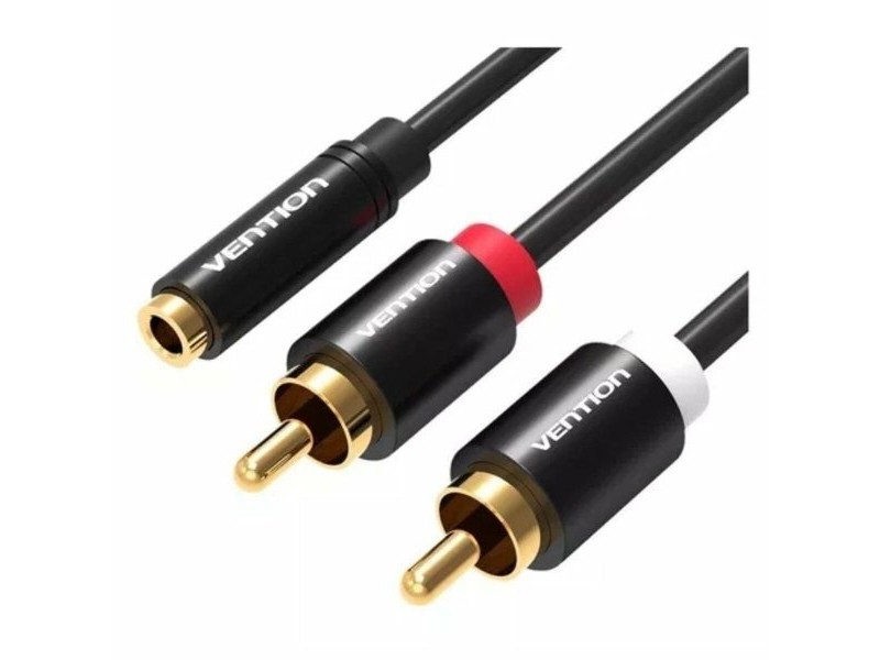 Аудио Кабел Жак към RCA Vention VAB-R01-B200 2 m