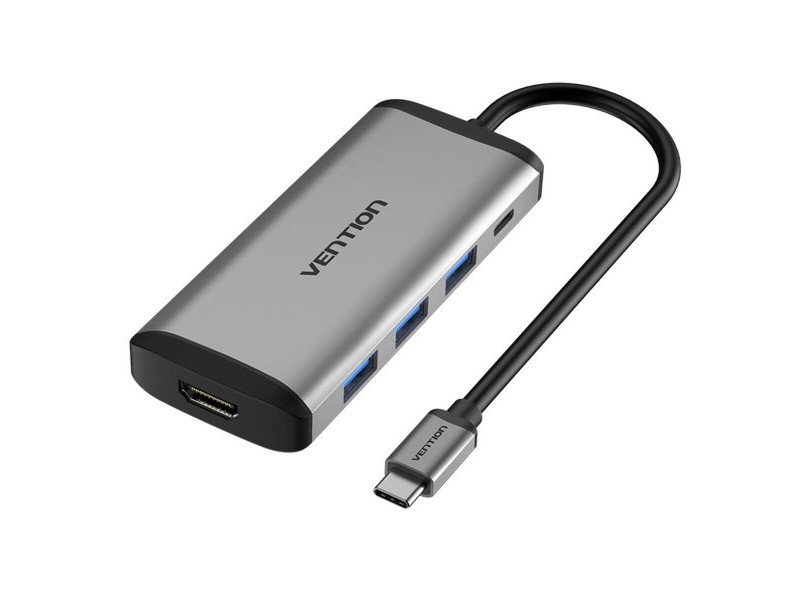 USB извод Vention CNBHB Сив
