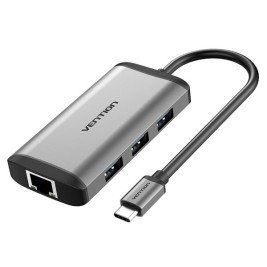 USB извод Vention CNCHB Черен Сив