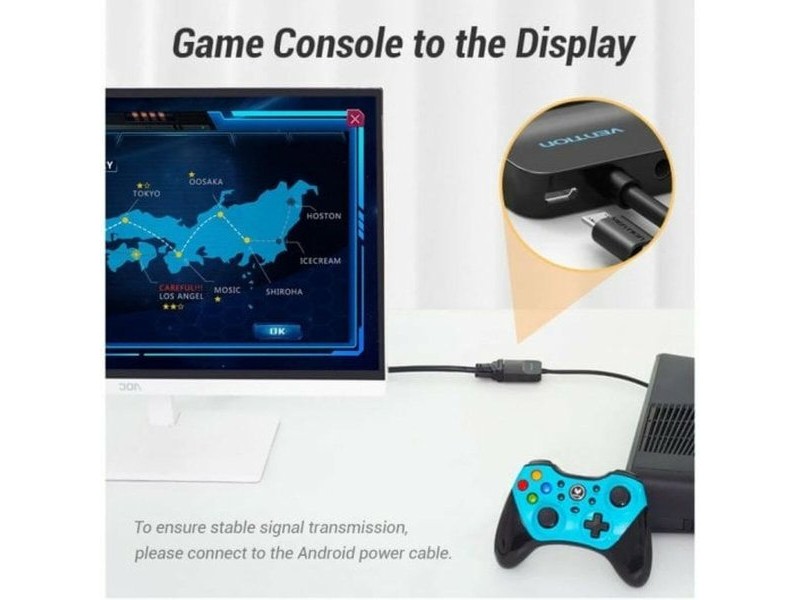 Адаптер HDMI към VGA Vention 42154 Черен 15 cm