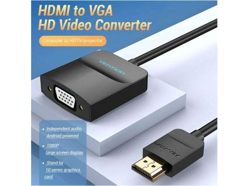 Адаптер HDMI към VGA Vention 42154 Черен 15 cm