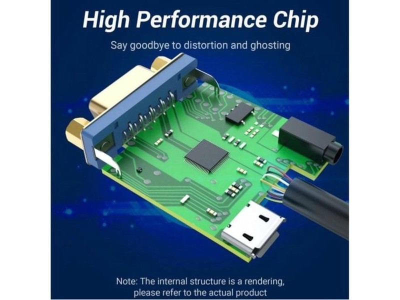 Адаптер HDMI към VGA Vention 42154 Черен 15 cm