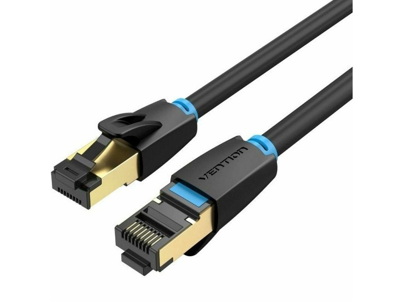 UTP категория 6 твърд мрежови кабел Vention IKABH Черен 2 m