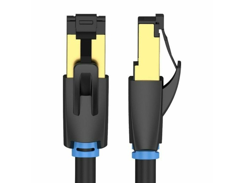 UTP категория 6 твърд мрежови кабел Vention IKABH Черен 2 m