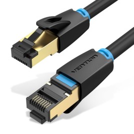 UTP категория 6 твърд мрежови кабел Vention IKABL Черен 10 m