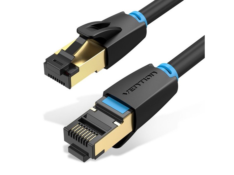 UTP категория 6 твърд мрежови кабел Vention IKABN Черен 15 m