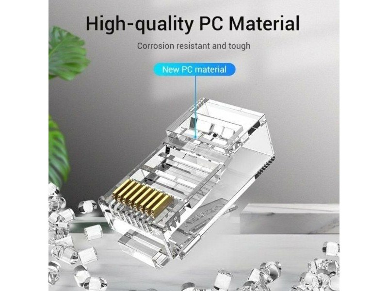 RJ45 конектор Vention IDBR0-50 Сребрист