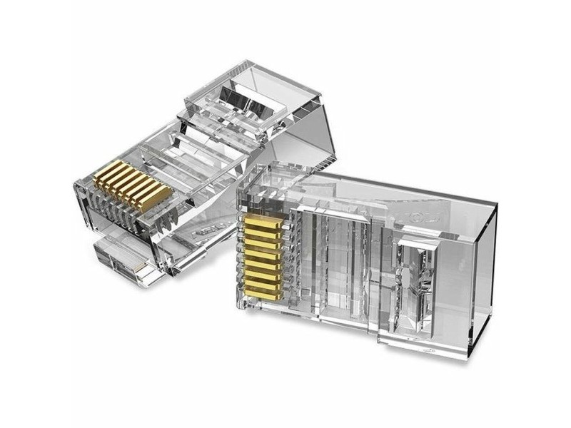 RJ45 конектор Vention IDDR0-100 Прозрачен