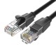 UTP категория 6 твърд мрежови кабел Vention IBEBQ Черен 20 m