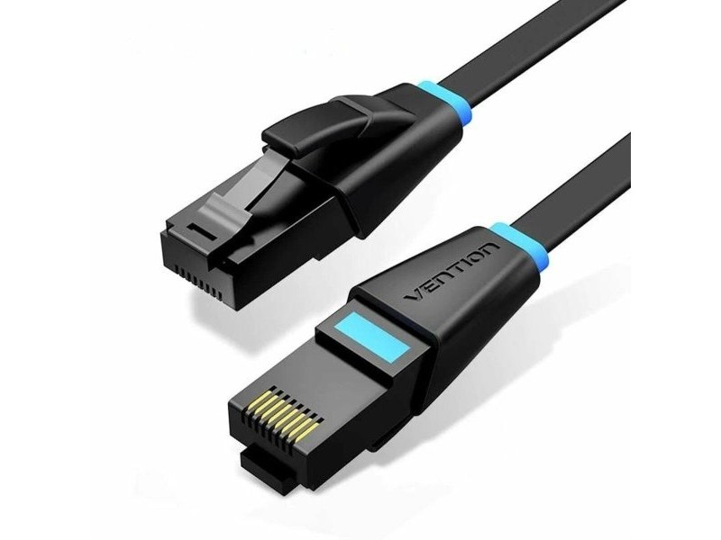 UTP категория 6 твърд мрежови кабел Vention IBJBS Черен 25 m