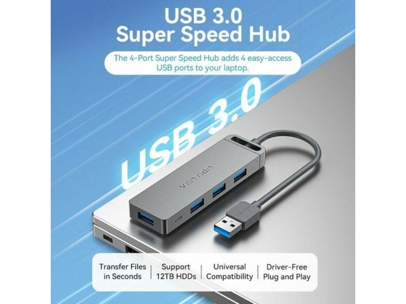 USB извод Vention CHLBB Черен (1 броя)
