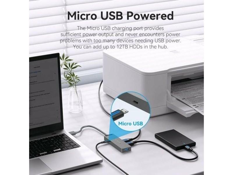 USB извод Vention CHLBB Черен (1 броя)