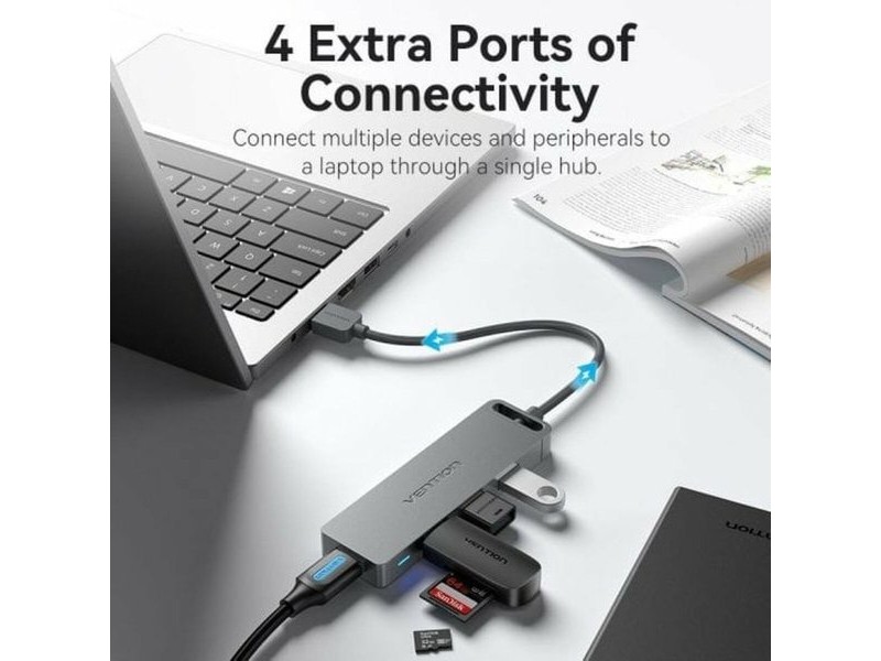 USB извод Vention CHLBB Черен (1 броя)