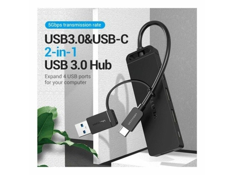 USB извод Vention CHTBB Черен