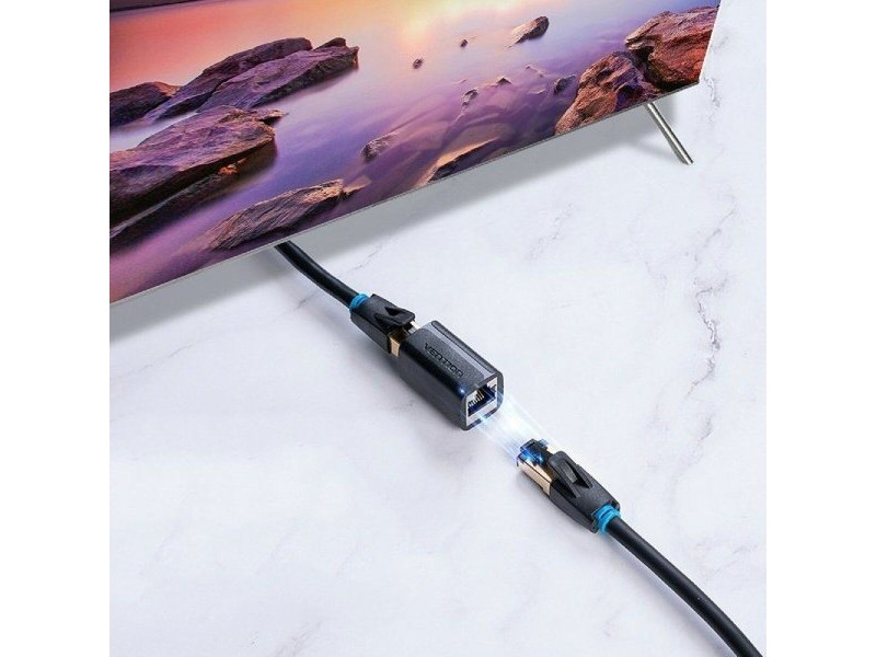 RJ45 Адаптер Vention IPWB0 Черен