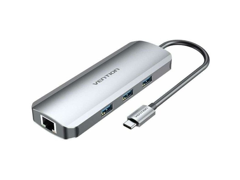 USB извод Vention TOLHB 100 W Сребрист