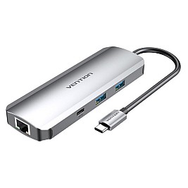 USB извод Vention TOMHB 100 W Сребрист
