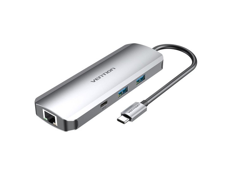 USB извод Vention TOMHB 100 W Сребрист