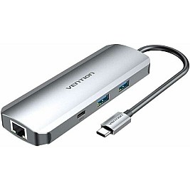 USB извод Vention TOMHB 100 W Сребрист