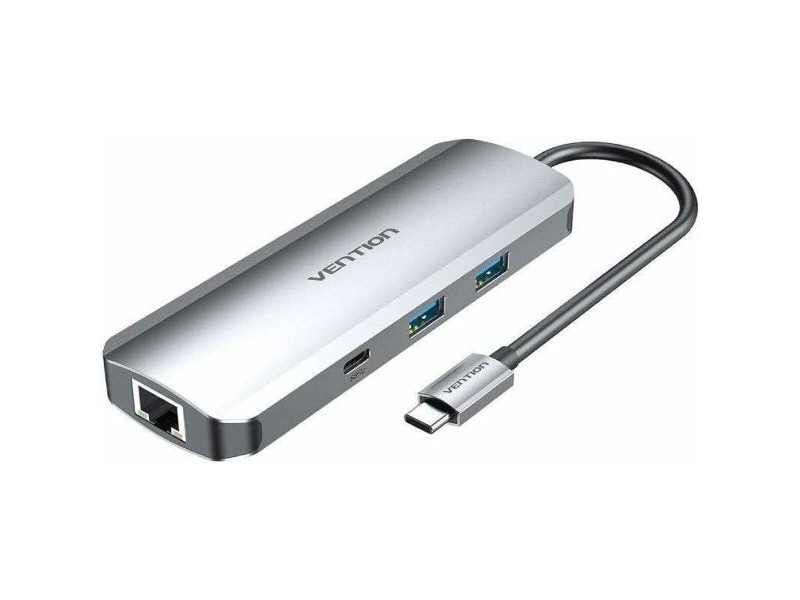 USB извод Vention TOMHB 100 W Сребрист