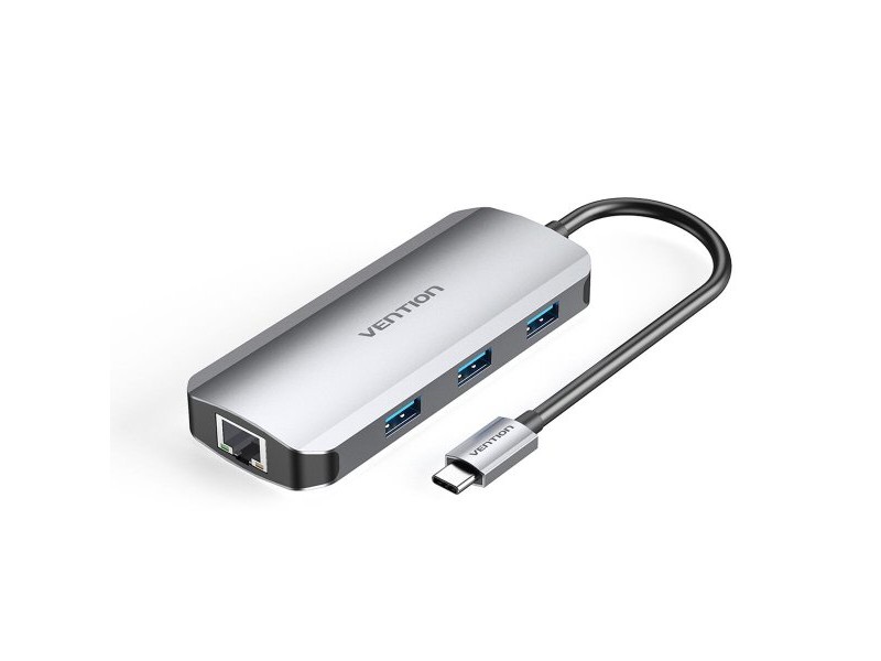 USB извод Vention TOHHB Сребрист