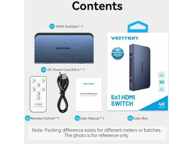 HDMI суич Vention AKCL0