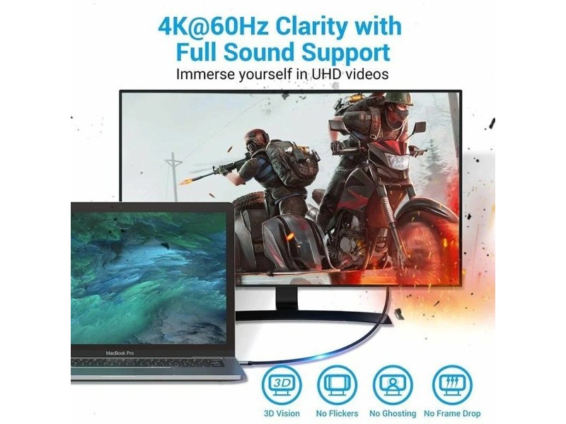 Кабел HDMI Vention CRBBG 1,5 m