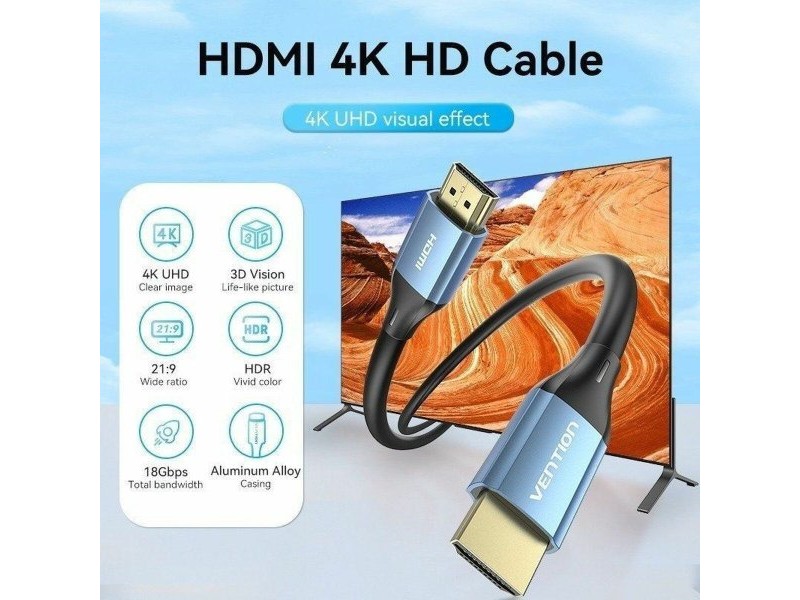 Кабел HDMI Vention ALHSJ 5 m