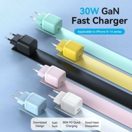 Зарядно за стена Vention FAKP0-EU Розов 30 W USB-C