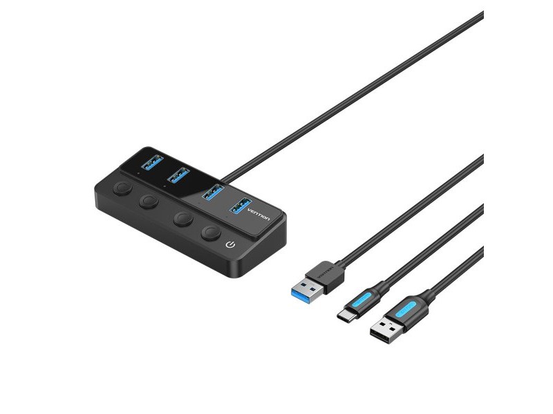 USB извод Vention CHWBF Черен