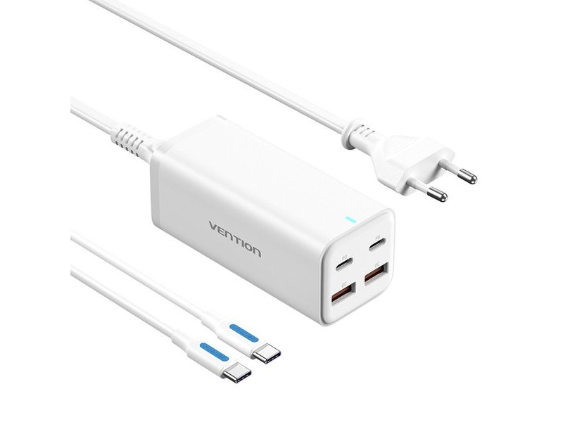 Зарядно за стена Vention FBSWG-EU 100 W Бял (1 броя)