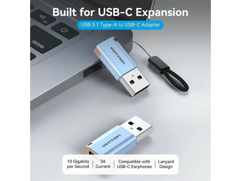 Адаптер USB към USB-C Vention CUAH0