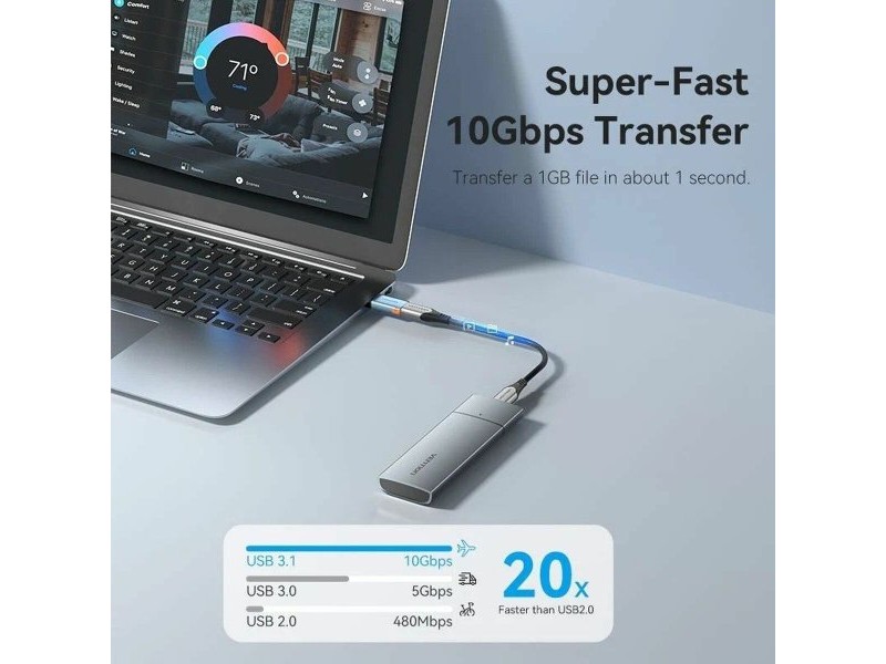 Адаптер USB към USB-C Vention CUAH0