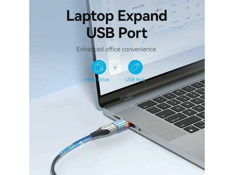 Адаптер USB към USB-C Vention CUBH0